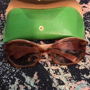 Kate Spade tortoise sunglasses with case